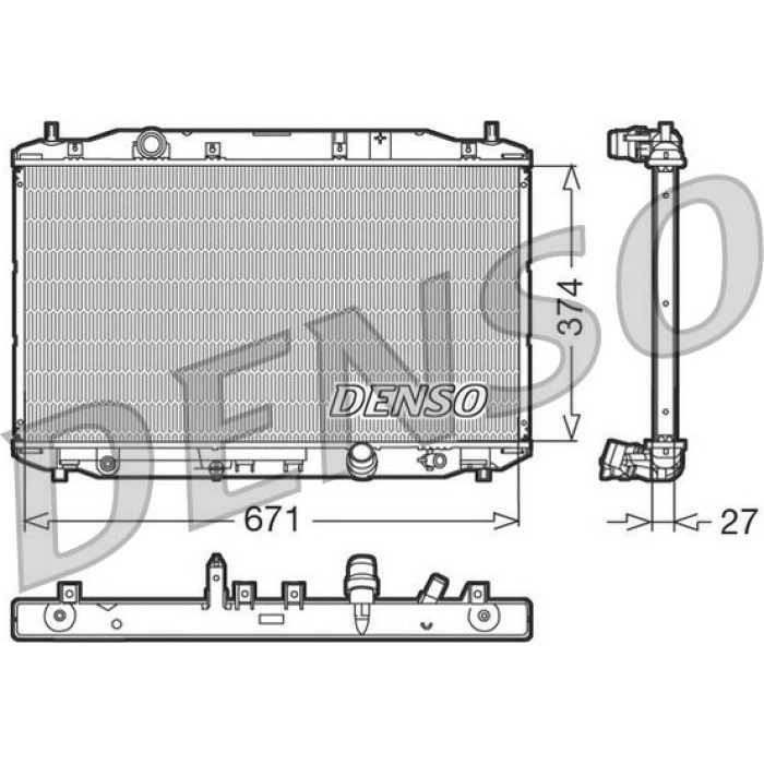 Denso Motorkühler DRM40006 Denso Motorkühler DRM40006