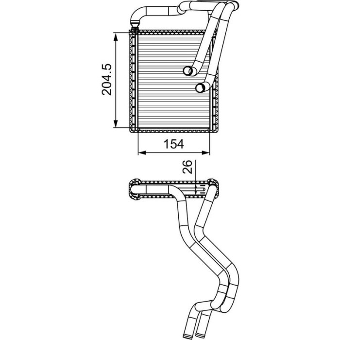 Valeo Wärmetauscher 812430 Valeo Wärmetauscher 812430