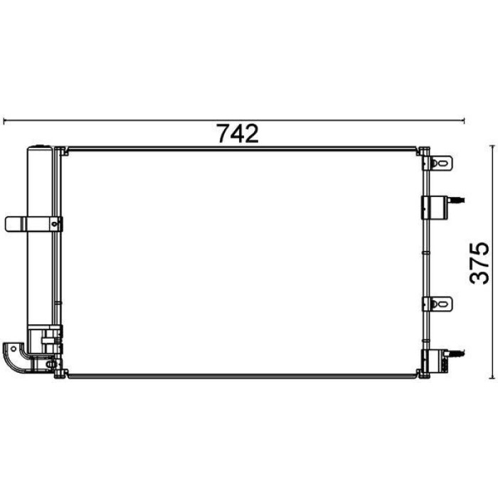 Kondensator, Klimaanlage AC 703 000P Kondensator, Klimaanlage AC 703 000P