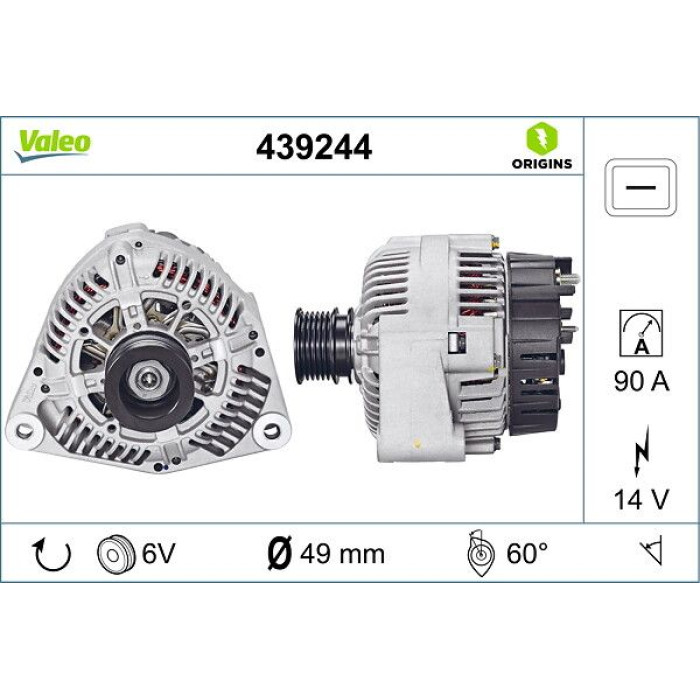 439244 Valeo Lichtmaschine 439244 439244 Valeo Lichtmaschine 439244