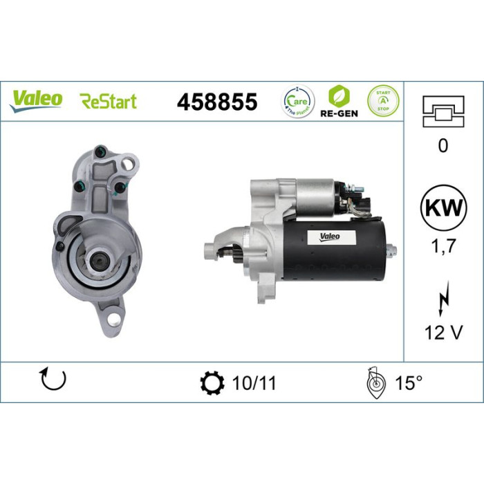 Valeo Anlasser 458855 Valeo Anlasser 458855
