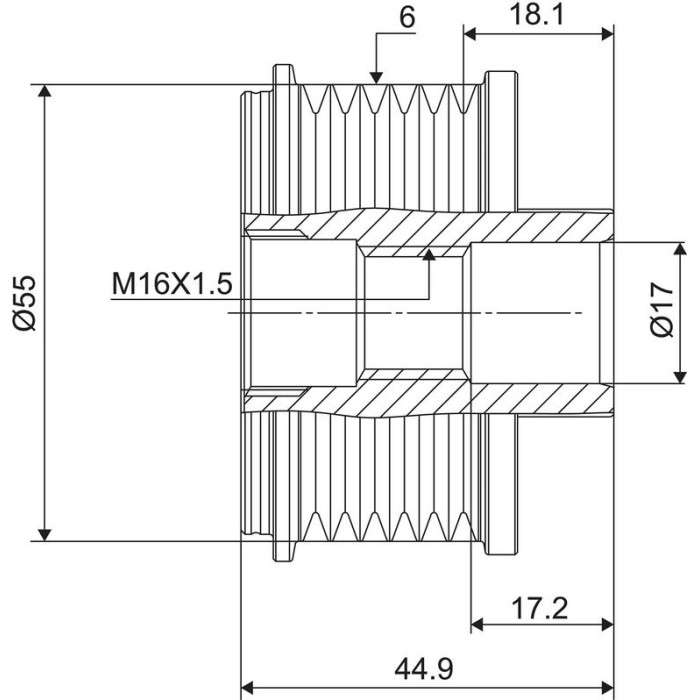 Valeo Lichtmaschinenfreilauf 588061 Valeo Lichtmaschinenfreilauf 588061