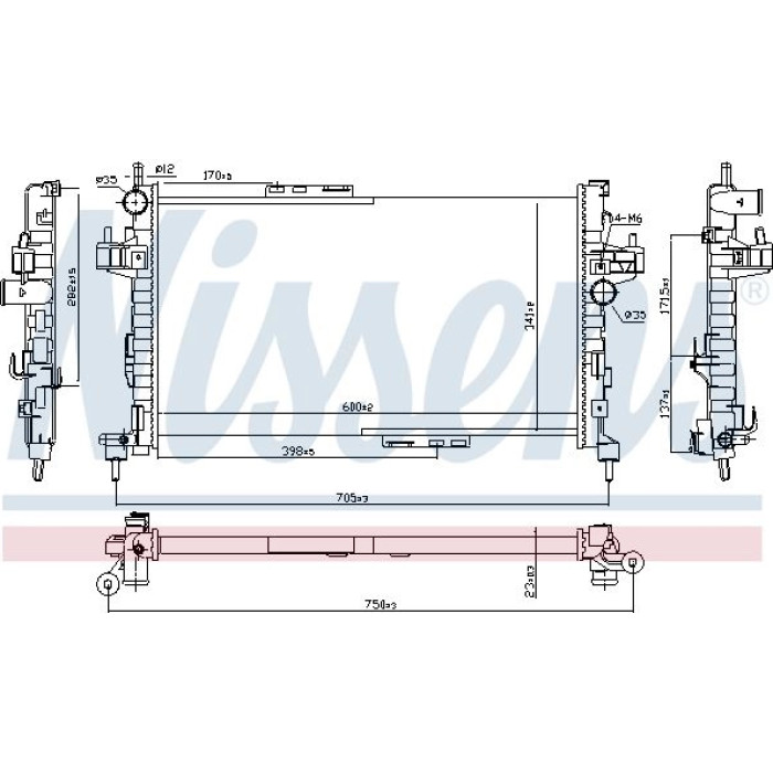 Nissens Wasserkühler PKW 63094