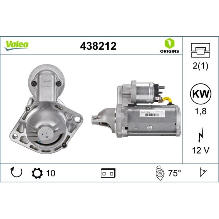 Valeo Anlasser 438212 Valeo Anlasser 438212