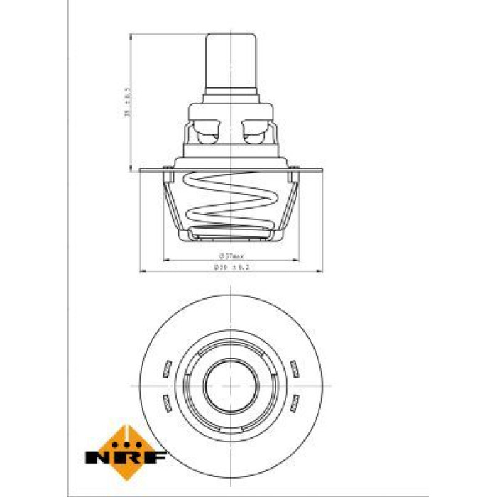 NRF Kühlmittelthermostat 725141 NRF Kühlmittelthermostat 725141