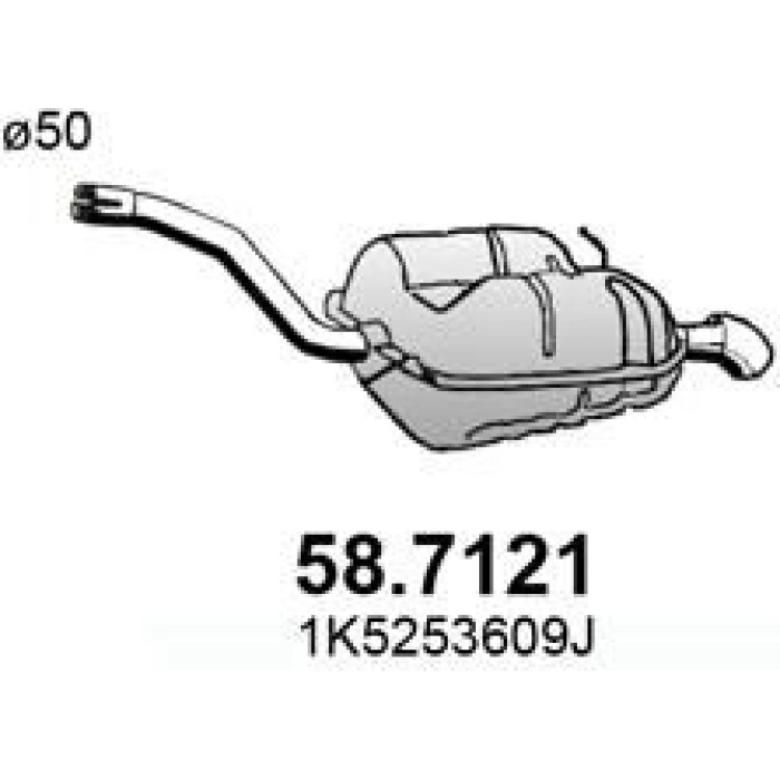 ASSO Endschalldämpfer 58.7121 ASSO Endschalldämpfer 58.7121