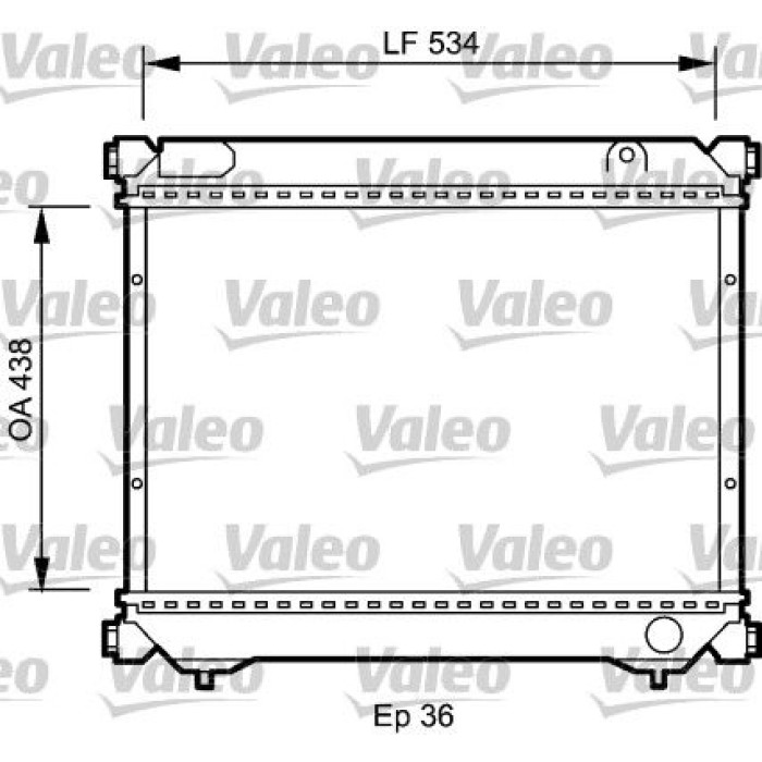 Valeo Motorkühler 735074 Valeo Motorkühler 735074