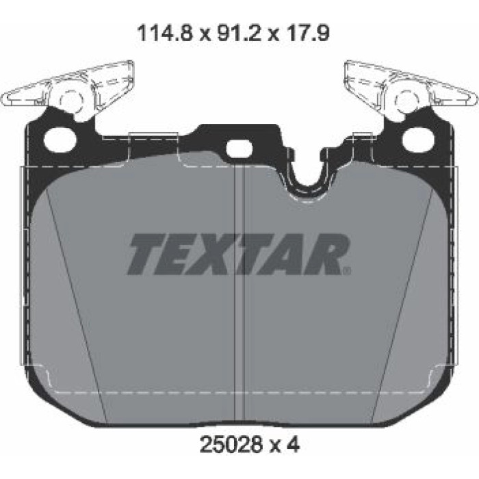 Textar Bremsbelagsatz 2502805 Textar Bremsbelagsatz 2502805