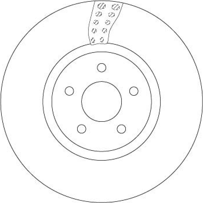 TRW Bremsscheibe Vorderachse DF6662S