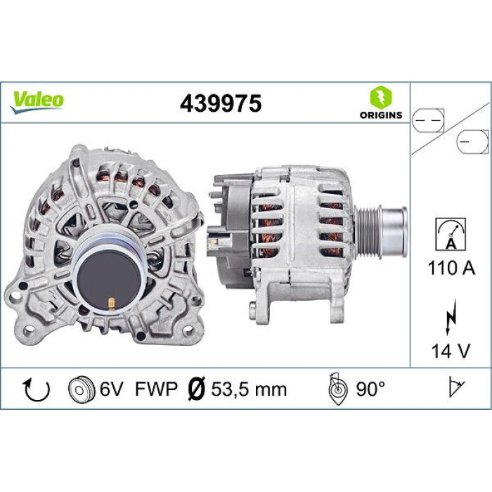 Valeo Lichtmaschine 439975 Valeo Lichtmaschine 439975