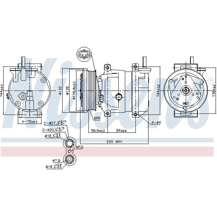 Nissens Klimakompressor PKW 89492 Nissens Klimakompressor PKW 89492