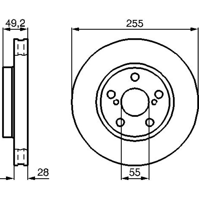 Bosch Bremsscheibe Vorderachse 0 986 478 858 Bosch Bremsscheibe Vorderachse 0 986 478 858