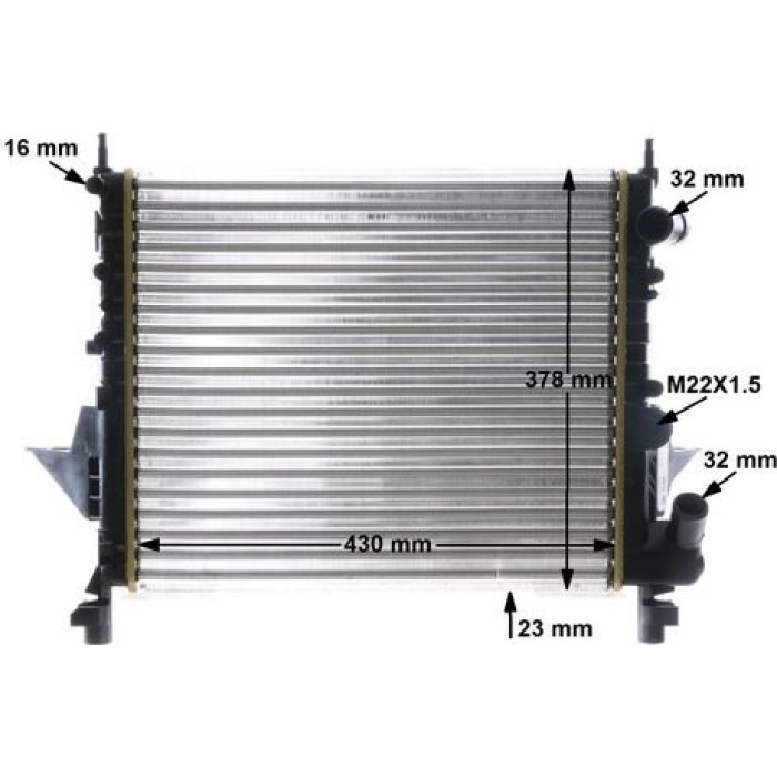 MAHLE Kühler, Motorkühlung CR 490 000S MAHLE Kühler, Motorkühlung CR 490 000S