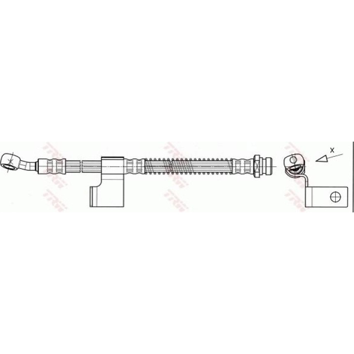 TRW Bremsschlauch Vorderachse rechts PHD530