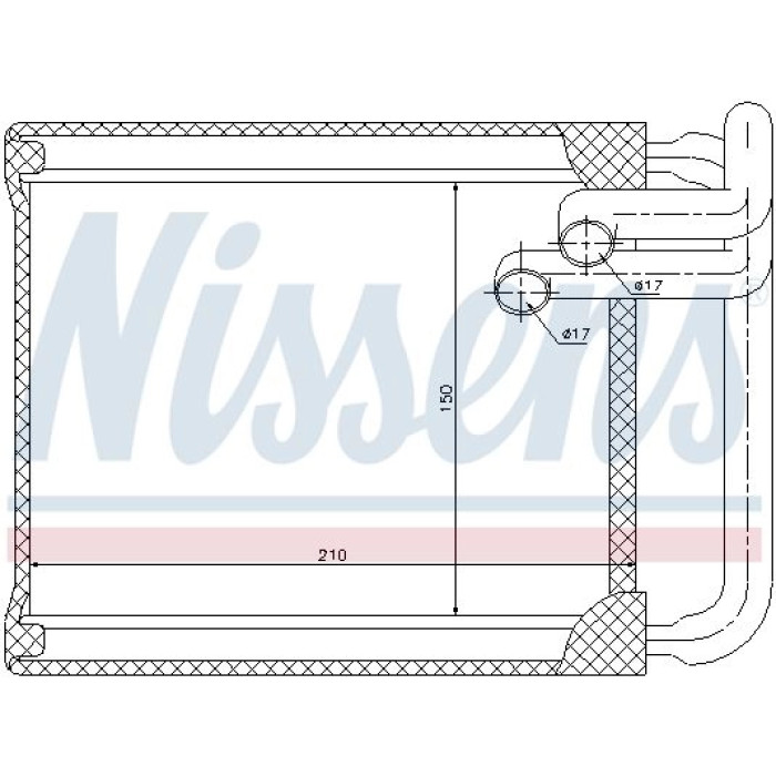 Nissens Heizungskühler PKW 77632 Nissens Heizungskühler PKW 77632