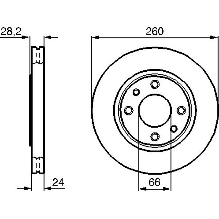 Bosch Bremsscheibe Vorderachse 0 986 478 830 Bosch Bremsscheibe Vorderachse 0 986 478 830