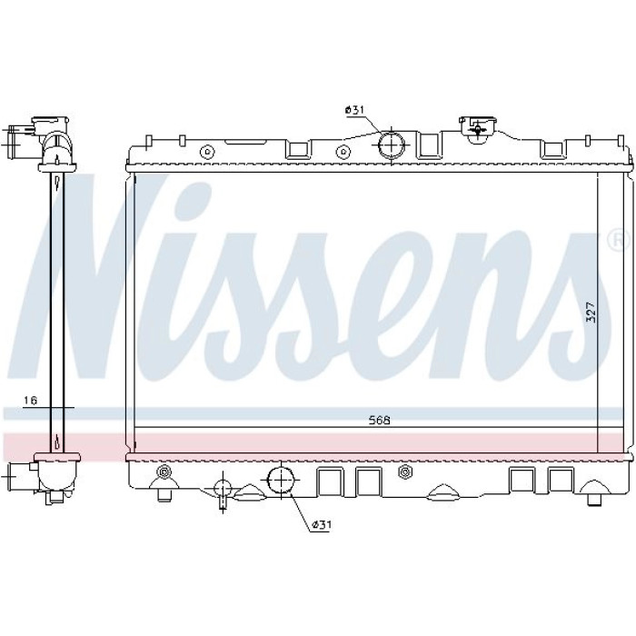Nissens Wasserkühler PKW 646886 Nissens Wasserkühler PKW 646886