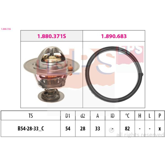 1.880.726 EPS Thermostat 1.880.726 1.880.726 EPS Thermostat 1.880.726