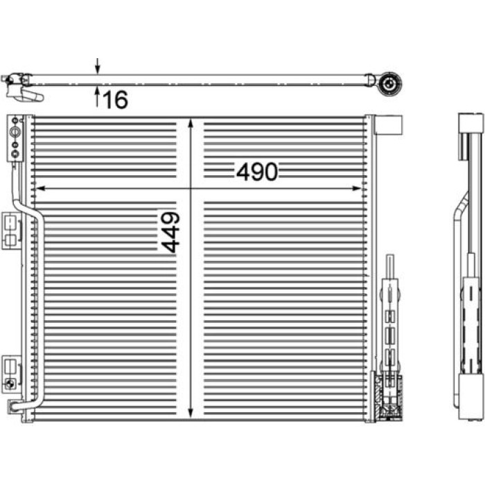 Kondensator, Klimaanlage AC 570 000P Kondensator, Klimaanlage AC 570 000P
