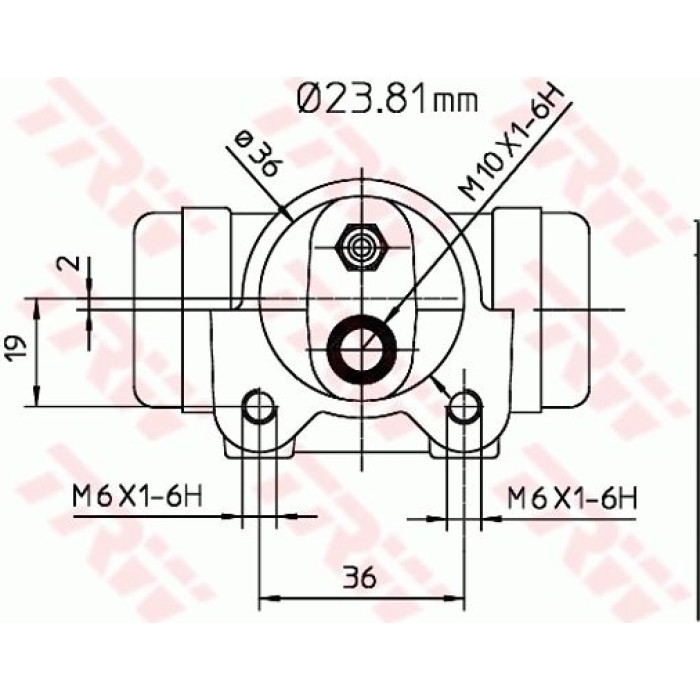 TRW Radbremszylinder BWK224 TRW Radbremszylinder BWK224
