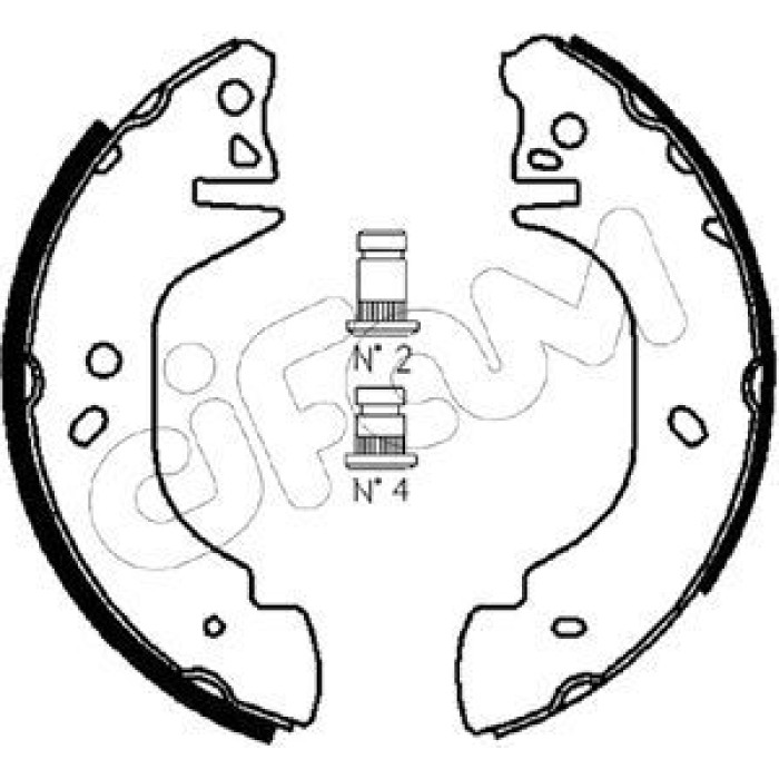 CIFAM Bremsbackensatz 153-122 CIFAM Bremsbackensatz 153-122
