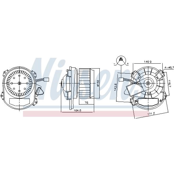 Nissens Innenraumgebläse 87551 Nissens Innenraumgebläse 87551