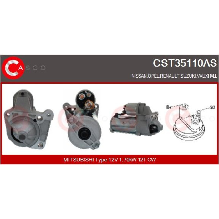 CASCO Anlasser CST35110AS CASCO Anlasser CST35110AS