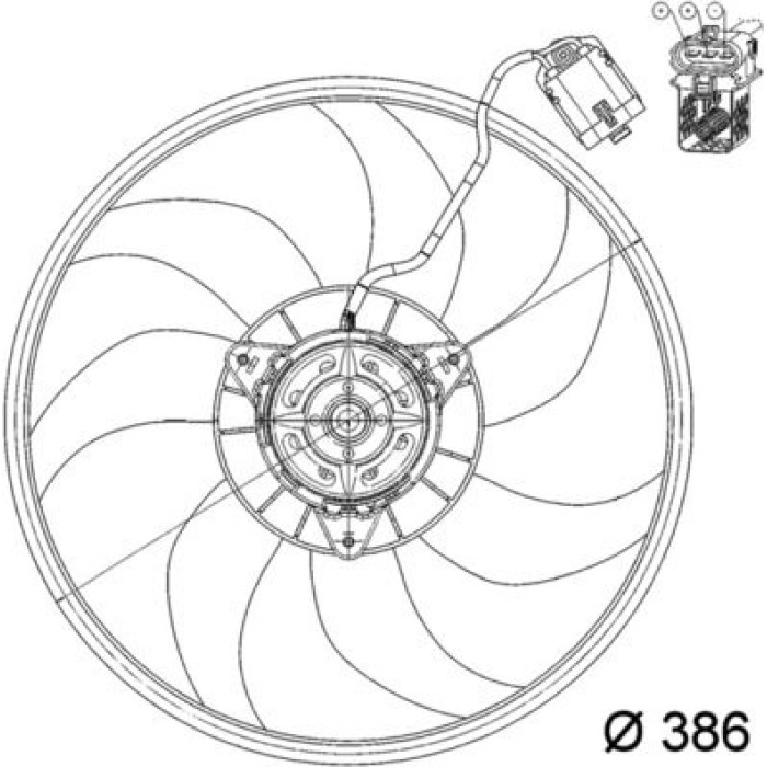Lüfter Motorkühlung CFF 160 000P Lüfter Motorkühlung CFF 160 000P