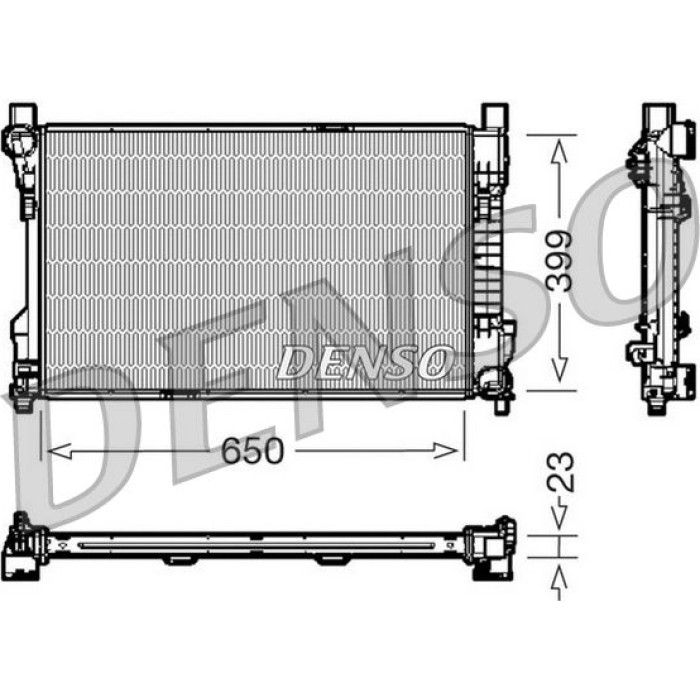 Denso Motorkühler DRM17081 Denso Motorkühler DRM17081