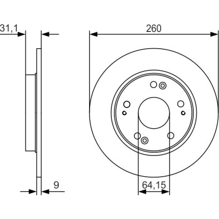 Bosch Bremsscheibe 0 986 479 V21 Bosch Bremsscheibe 0 986 479 V21
