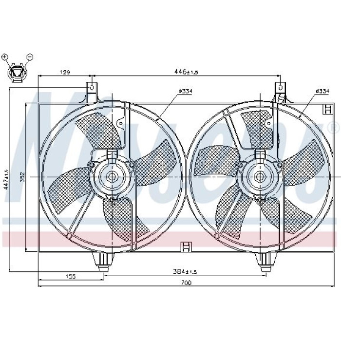 Nissens Kühlerlüfter PKW 85526