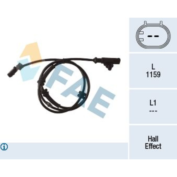 FAE Sensor, Raddrehzahl 78285 FAE Sensor, Raddrehzahl 78285