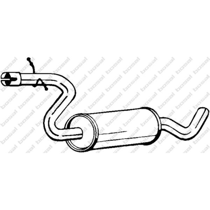 Bosal Schalldämpfer 233-805 Bosal Schalldämpfer 233-805