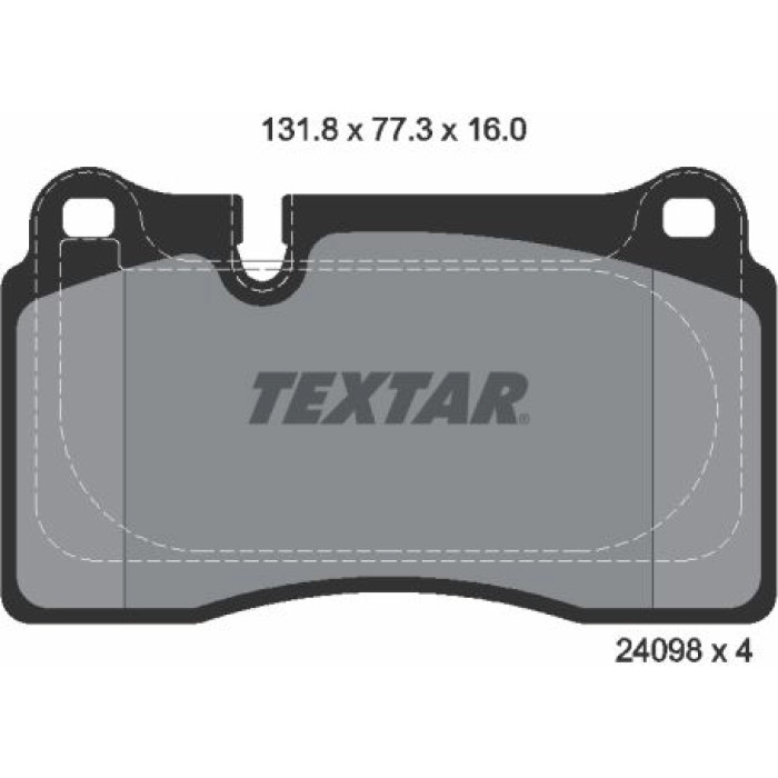 Textar Bremsbelagsatz 2409803 Textar Bremsbelagsatz 2409803