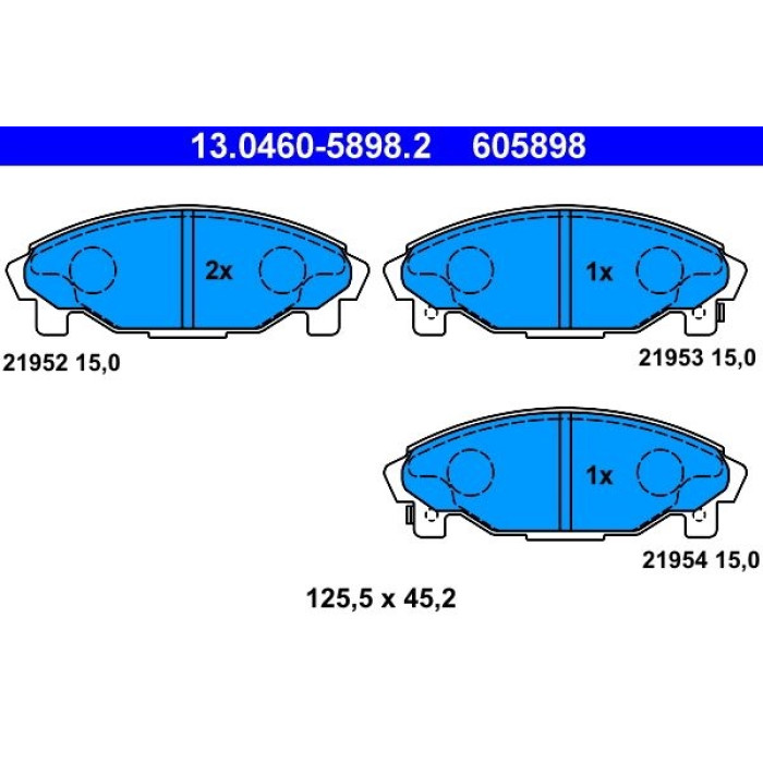 ATE Bremsbeläge 13.0460-5898.2
