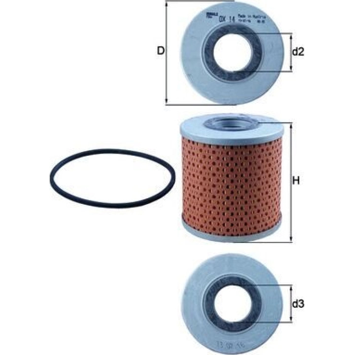 Mahle Original Ölfilter OX 14D Mahle Original Ölfilter OX 14D