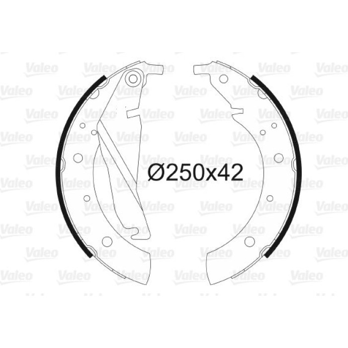 Valeo Bremsbacken 562522 Valeo Bremsbacken 562522