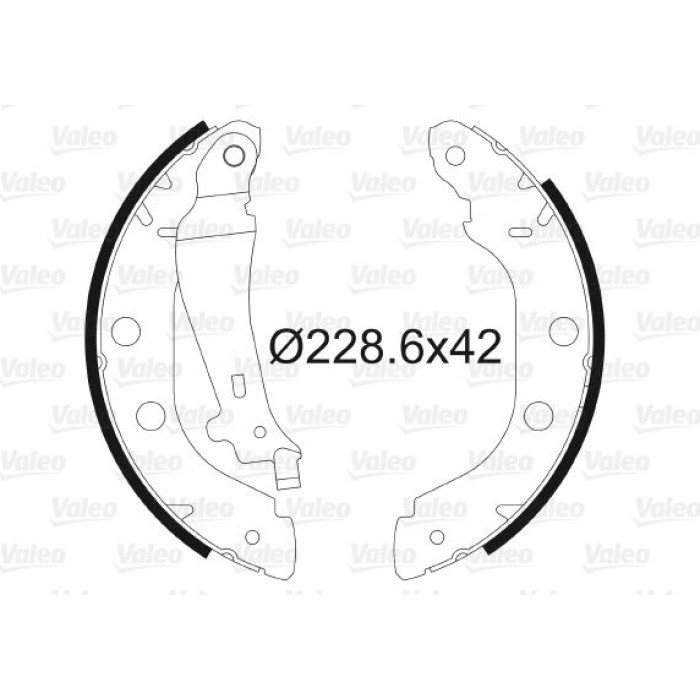 Valeo Bremsbacken 562638