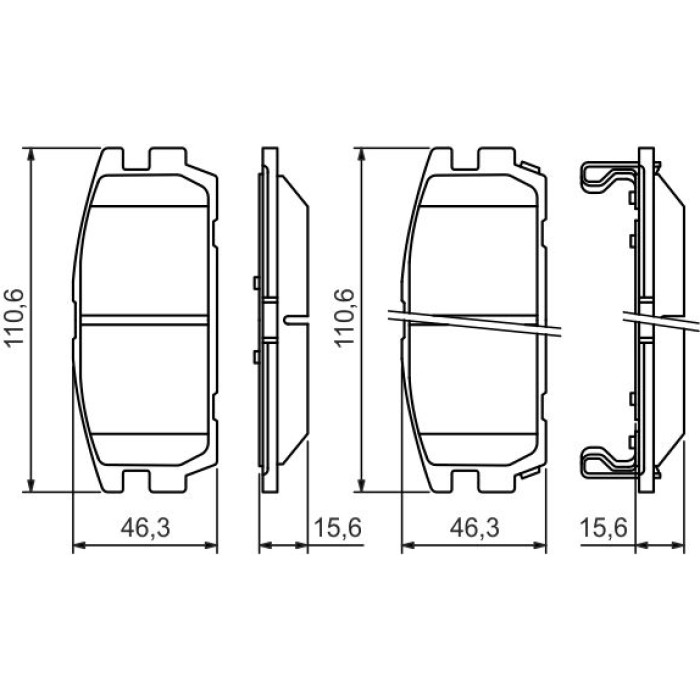 Bosch Bremsbelagsatz 0 986 494 137 Bosch Bremsbelagsatz 0 986 494 137