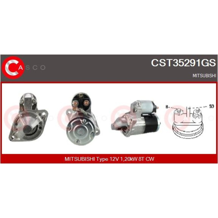CASCO Anlasser CST35291GS CASCO Anlasser CST35291GS