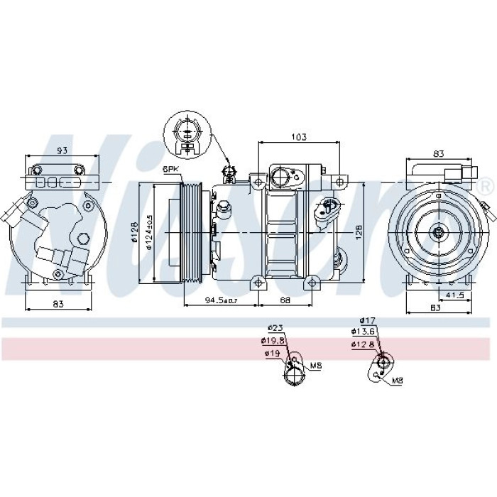Nissens Klimakompressor PKW 89285 Nissens Klimakompressor PKW 89285