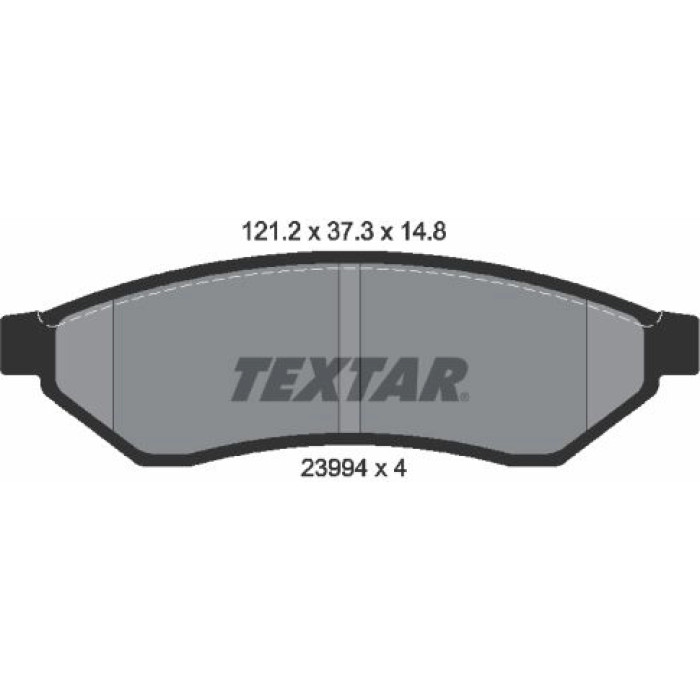 Textar Bremsbelagsatz 2399401 Textar Bremsbelagsatz 2399401
