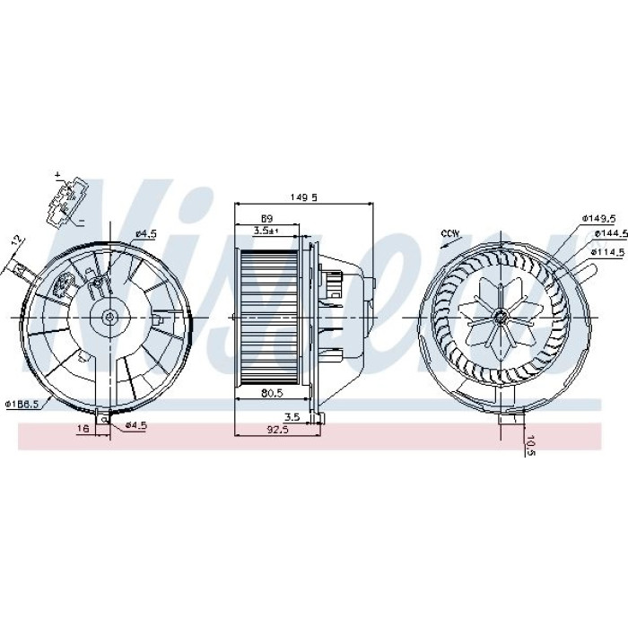 Nissens Innenraumgebläse 87144 Nissens Innenraumgebläse 87144