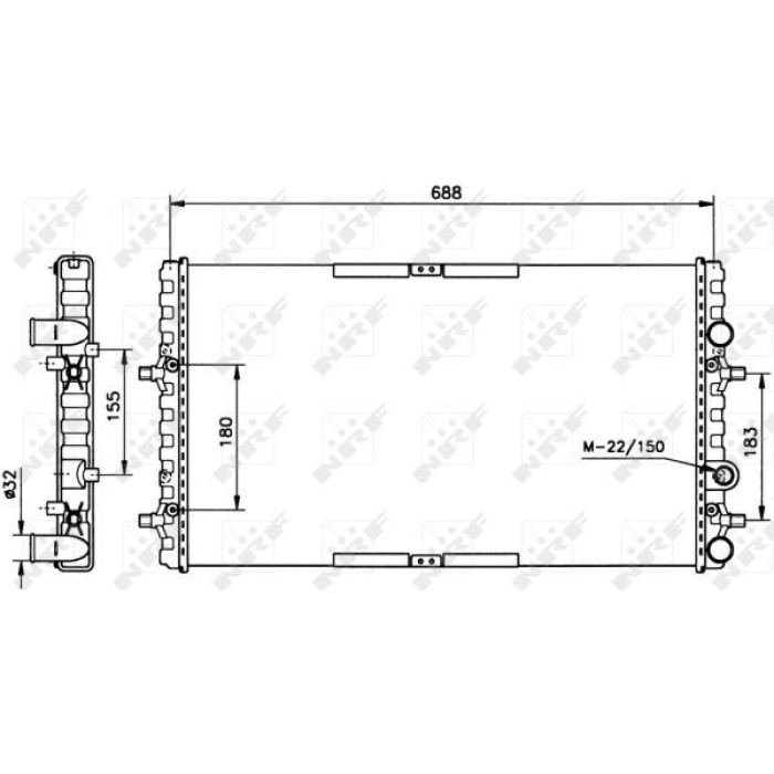 NRF Kühler 52160 NRF Kühler 52160
