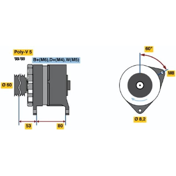 Bosch Lichtmaschine 0 986 036 211 Bosch Lichtmaschine 0 986 036 211