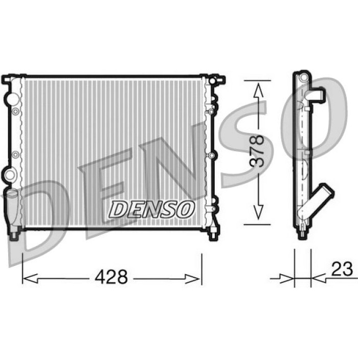 Denso Motorkühler DRM23001 Denso Motorkühler DRM23001