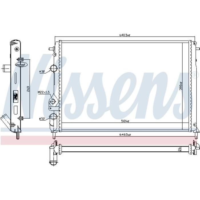 Nissens Wasserkühler PKW 63877 Nissens Wasserkühler PKW 63877