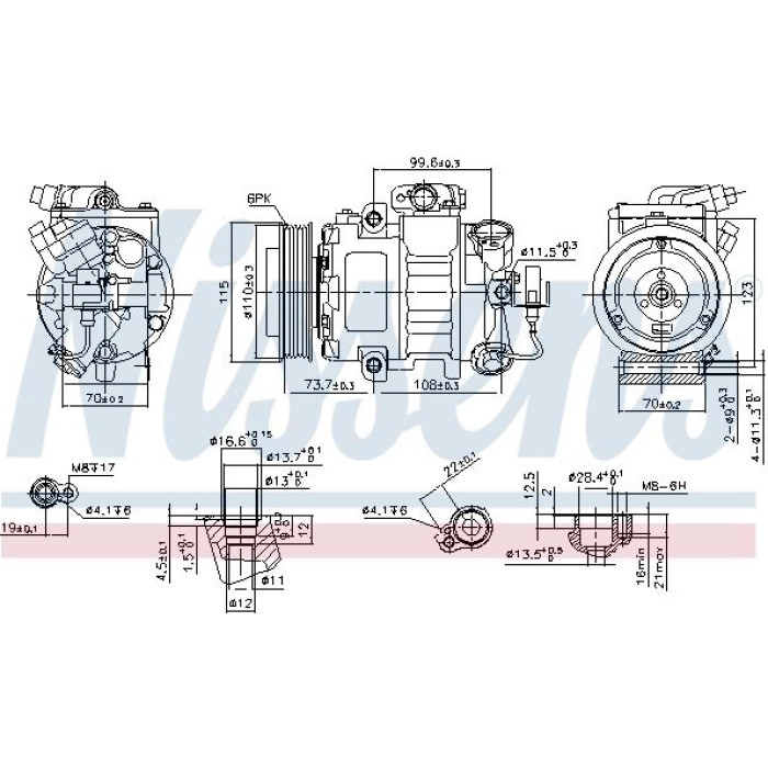 Nissens Klimakompressor PKW 89026