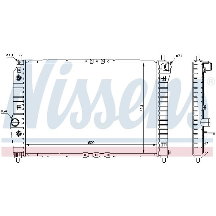 Nissens Wasserkühler PKW 61637