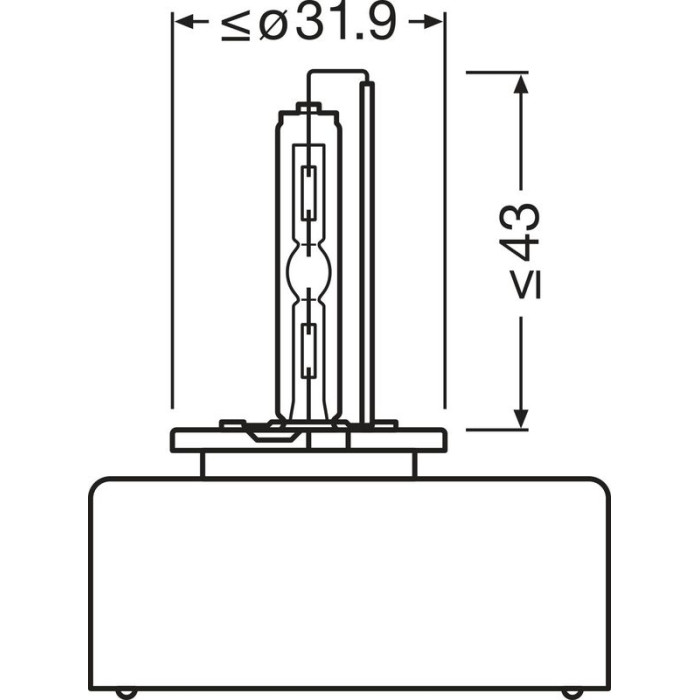 66540 D5S OSRAM Original 12V 25W PK32d-7 66540 D5S OSRAM Original 12V 25W PK32d-7